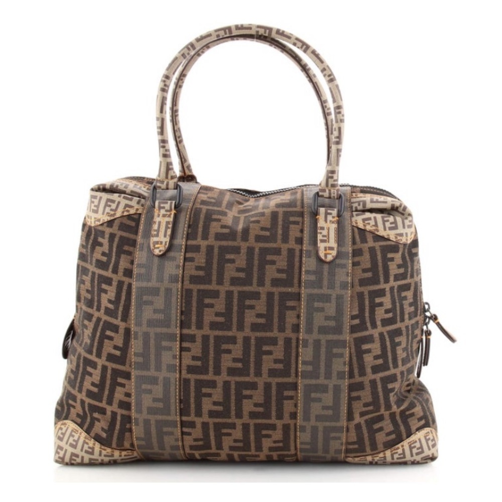 ⚡️RARE⚡️Fendi Tobacco Zucca Coated & Canvas B Mix - Picture 2 of 7